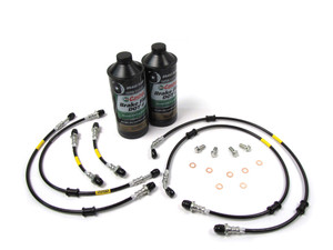 Stainless Steel Performance Brake Hose And Fluid Kit For Range Rover P38 (1997 - 2002) (ABP212ASKA) Stainless Steel Performance Brake Hose And Fluid Kit For Range Rover P38 (1997 - 2002) (ABP212ASKA)