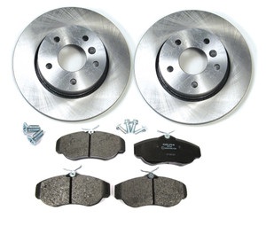 Front Brake Rebuilding Kit For Range Rover P38, Includes Brake Rotors, Pads And Brake Locator Screws (9991) Front Brake Rebuilding Kit For Range Rover P38, Includes Brake Rotors, Pads And Brake Locator Screws (9991)