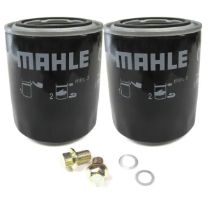 Oil Filter Kit, Two Oil Filters By Mahle ERR3340 Including Plugs And Washers, For Land Rover Discovery Series II And Range Rover P38 Vehicles With BOSCH Engine