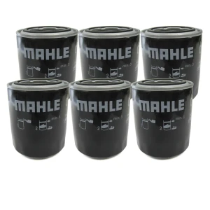 Oil Filter ERR3340, Short, Set Of 6 By Mahle, For Land Rover Discovery I, Discovery Series II, Range Rover Classic, Range Rover P38, And Defender (See Fitment Years)