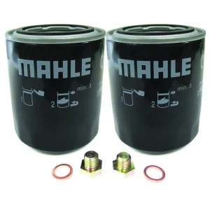 Oil Filter Kit, Two Filters ERR3340 By Mahle, Including Drain Plugs And Washers, For Range Rover P38 With GEMS Engine