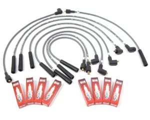 Spark Plug And Ignition Wire Kit For GEMS Engine Land Rover Discovery I, Defender 90, And Range Rover P38 (See Fitment Years)