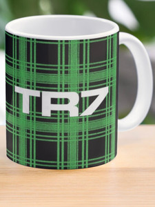 Triumph TR7 Green Tartan / Plaid Coffee Mug