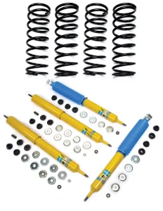 Performance Suspension Kit, Four Performance Shock Absorbers From Bilstein With Standard Replacement Coil Springs, For Range Rover Classic