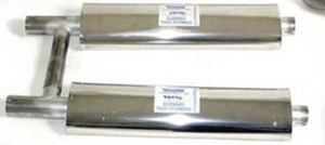 Triumph TR8 Stainless Center Mufflers (LH & RH) GEX3681SS GEX3680SS