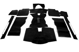 Tufted Carpet Set - RHD and LHD - Black - Triumph TR4A TR5 TR6,RR1143BLACK Tufted Carpet Set - RHD and LHD - Black - Triumph TR4A TR5 TR6,RR1143BLACK