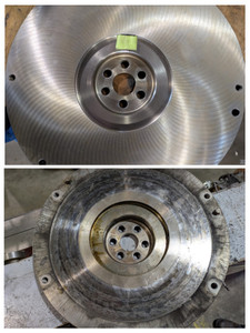 Before and After, TWS Flywheel resurfacing. Before and After, TWS Flywheel resurfacing.