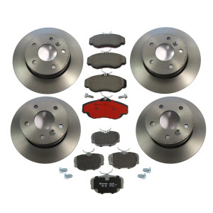 Brake Rebuild Kit, Front And Rear, Brembo Prime Line, Includes Brembo Brake Pads, Brembo Rotors, And Locator Screws, For Land Rover Discovery Series II, 1999 - 2004 ,9542BREM Brake Rebuild Kit, Front And Rear, Brembo Prime Line, Includes Brembo Brake Pads, Brembo Rotors, And Locator Screws, For Land Rover Discovery Series II, 1999 - 2004 ,9542BREM
