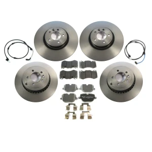 Brake Rebuild Kit, Front And Rear, Brembo Prime Line, Includes Brembo Pads, Brembo Rotors, And Brake Wear Sensors, For Range Rover Sport Supercharged, 2010 - 2013