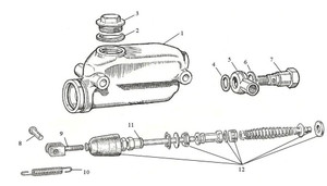 Brake Master Cylinder Morris 56-62 Brake Master Cylinder Morris 56-62