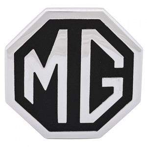 Badge Aluminum Trunk Silver On Black