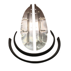Splash Plate Kit Stainless MGB 73 to 80