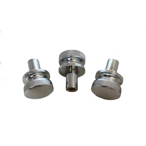 Polished Chrome Valve Cover Knurled Nut Set (3)