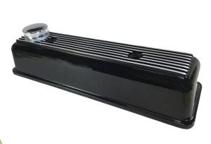 Alloy Rocker Cover Black TR2 to TR4 Non Vented