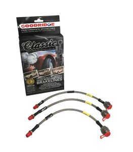 Brake Hose Set HD Braided Stainless MGA 1500 by Goodridge