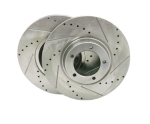 Brake Rotor Set Drilled and Slotted BJ8 Late, MGC