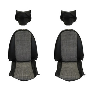 Seat Cover Kit w/ Head Rest Spitfire 73 to 80 Hounds Black