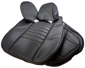 Seat Cover Kit, Black Vinyl, MGB 1969 ONLY