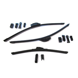 Front And Rear Winter Flexblade Wiper Blade Kit, Set Of 3 Blades, DKC100830 And PRC7576, Snow Driver By BOSCH, For Range Rover P38, 1995 - 2002