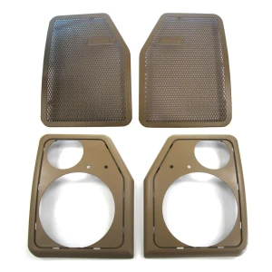 Stereo Speaker Cover Grilles And Housing Frames Kit, Pair, For Range Rover Classic 1995