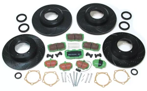 EBC Performance Brake Rebuilding Kit, Front And Rear, For Land Rover Defender 90, With Greenstuff Pads, 3GD Sport Rotors, Hub Oil Seals And Hardware