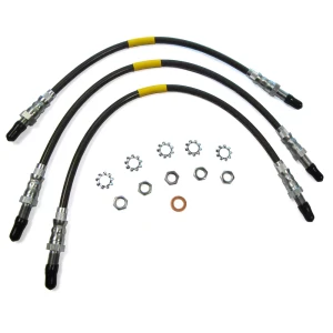 Performance Stainless Steel Brake Hose Kit With Teflon Liners For Land Rover Defender 90, 1994 - 1997 North American Spec