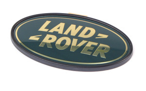 Genuine Land Rover Logo Rear Door Badge DAH100680, Green And Gold, For Range Rover Sport And Range Rover Full Size L322, 2006 - 2009
