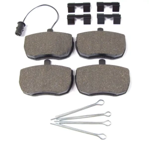 Front Brake Pads SFP500220 By Delphi, Includes Clips And Hardware, For Range Rover Classic, 1987 - 1989