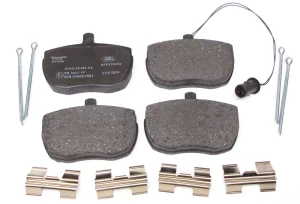 Genuine Front Brake Pads SFP500220 Or STC9187 With Clips And Hardware For Range Rover Classic, 1987 - 1989, Without ABS