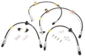 Performance Stainless Steel Brake Hose Kit For Range Rover Full Size L322 (2003 - 2005)