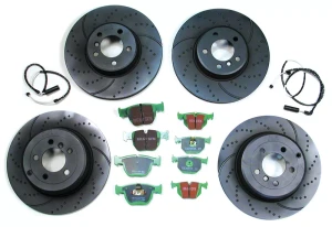 EBC Performance Brake Rebuild Kit, Front And Rear, For Range Rover Full Size L322, 2003 - 2005