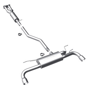 MagnaFlow Performance Stainless Steel Exhaust System, Cat-Back, Dual-Exit / Dual-Tip For Land Rover LR2