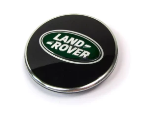 Genuine Wheel Center Cap LR069899, One Single Cap, Black With Green Land Rover Logo And Silver Text, For LR3, LR4, And Discovery 5