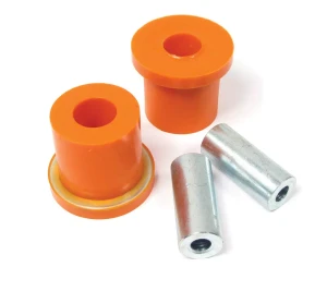 Polyurethane Bushings By Polybush LR025159, Pair, Front Lower Suspension Rear Of Arm (Orange / Standard Firmness) For Land Rover LR3 And LR4
