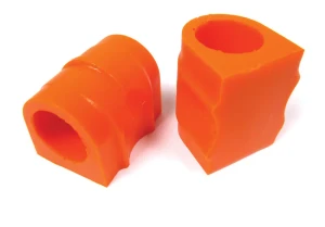 Front Sway Bar Polyurethane Bushings By Polybush, Pair, Orange Standard Firmness, For Range Rover Sport, 2006 - 2013, With Roll Stability