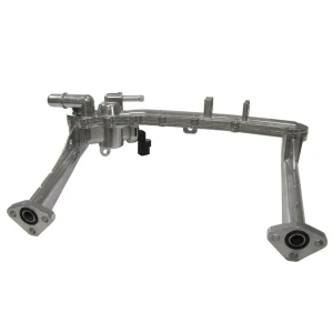 Aluminum Water Tube With Sensor LR122710, Engine Coolant Outlet Flange, Heater Manifold To Chassis Crossmember, For Land Rover LR4, Range Rover Sport Supercharged, And Range Rover Full Size L405 (See Fitment Years)