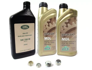 Differential Service Kit, Front And Rear, For Range Rover Full Size 2010 - 2012 (For Electronic Differential Vehicles), Includes Fluid And Replacement Plugs