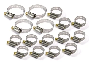 Worm Gear Hose Clamp Kit, Engine Cooling System, For Land Rover Discovery 1, Defender 90 And 110, And Range Rover Classic