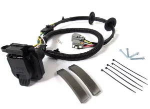 Trailer Wiring Kit For Land Rover LR3 By Atlantic British, YWJ500220, 2005 - 2009, Includes Flat-4 And 7-Way Connectors