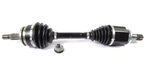 Axle Shaft LR072067 With Axle Nut LR024151, Front Left Hand, Original Equipment By GKN, For Land Rover LR3, LR4 And Range Rover Sport (See Fitment Years)