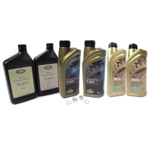 Differential And Transfer Case Fluid Service Kit, Replacement Fluid For Land Rover LR3 And LR4 (With Rear Electronic Differentials)