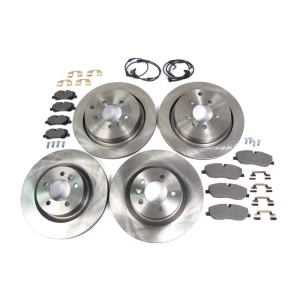 Complete Range Rover Sport Brake Kit, Front And Rear, Includes Genuine Pads, Standard Rotors, Brake Wear Sensors And Pins And Clips, 2006 - 2009