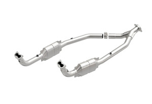 Catalytic Converter Y-Pipe WCD105870, Standard Steel HM Grade By MagnaFlow, For Land Rover Discovery Series II, 1999 - 2004