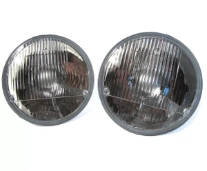 Hella Vision Plus Round Euro Headlamp PRC7994, Pair, For Land Rover Series 2, 2A, 3, Defender 90 And 110, And Range Rover Classic (See Fitment Years)