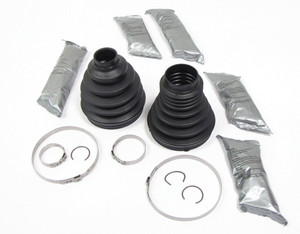 CV Boot Kit TDR000120, Front Axle, Includes 2 Boots For One Side, Grease, And Clamps, For Range Rover Full Size L322, 2003 - 2009