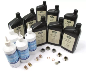 Differential, Transfer Case, Swivel Housing And Axle Service Kit With All Fluid And Drain And Fill Plugs, Crush Washers, For Land Rover Defender 90 And 110