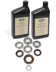 Differential Overhaul And Repair Kit For Rear Locking-Type, Includes Replacement Bearings, Oil Seals And Fluid, For Land Rover LR3, LR4 And Range Rover Sport