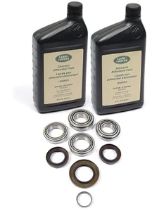 Differential Overhaul And Repair Kit For Rear Locking-Type, Includes Replacement Bearings, Oil Seals And Fluid, For Land Rover LR3, LR4 And Range Rover Sport