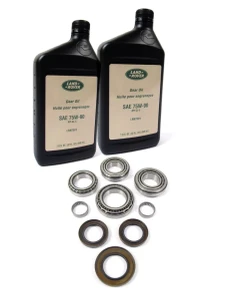 Rear Differential Overhaul And Repair Kit, Non-Locking Type, Includes Replacement Bearings, Oil Seals And Fluid, For Land Rover LR3, LR4 And Range Rover Sport