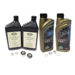 Differential And Transfer Case Service Kit, Replacement Fluids, Plugs And Crush Washers, For Range Rover Sport 2010 - 2013, With Non-Electronic Differential